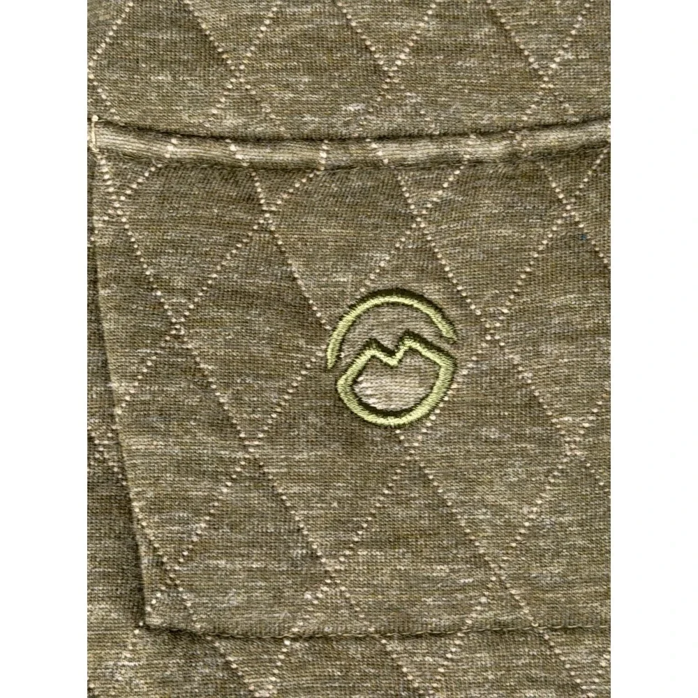 Magellan Outdoors Campfire Quilted Henley Pullover Olive Night Mens S - Picture 6 of 16